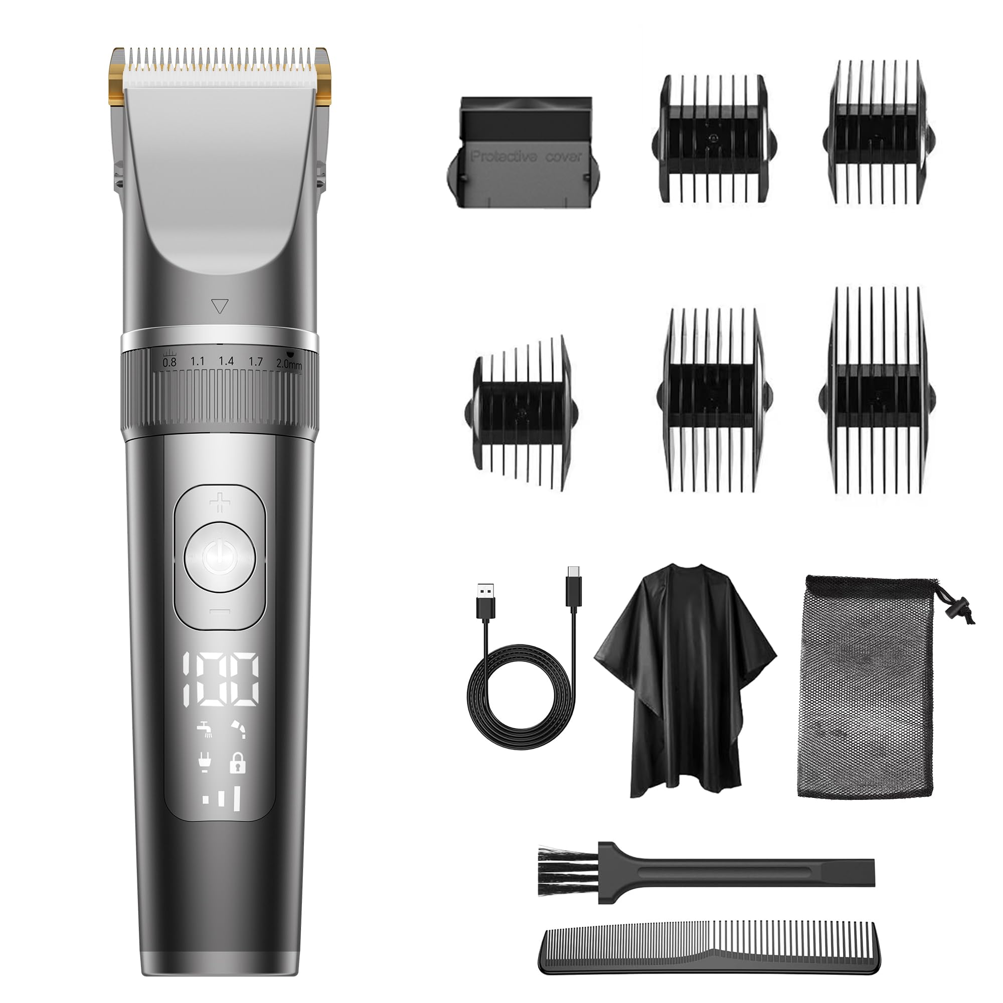 Haosens Rechargeable Hair Clippers for Men Cordless