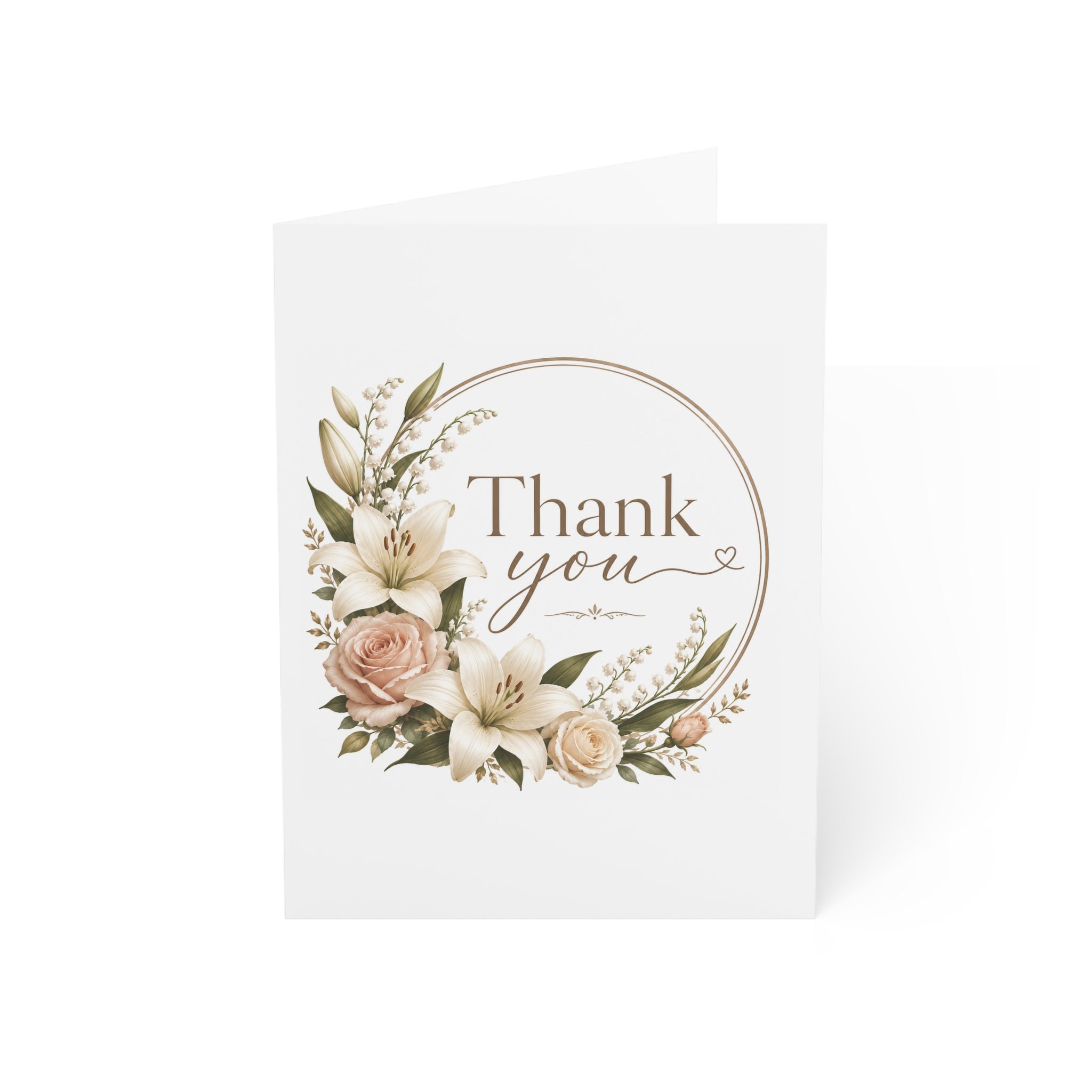 Thank You Floral Greeting Cards — Pack of 1, 10, 30 or 50