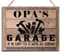 Hanging Wood Rustic Sign - Fathers Day Gift / Gifts for  Grandpas