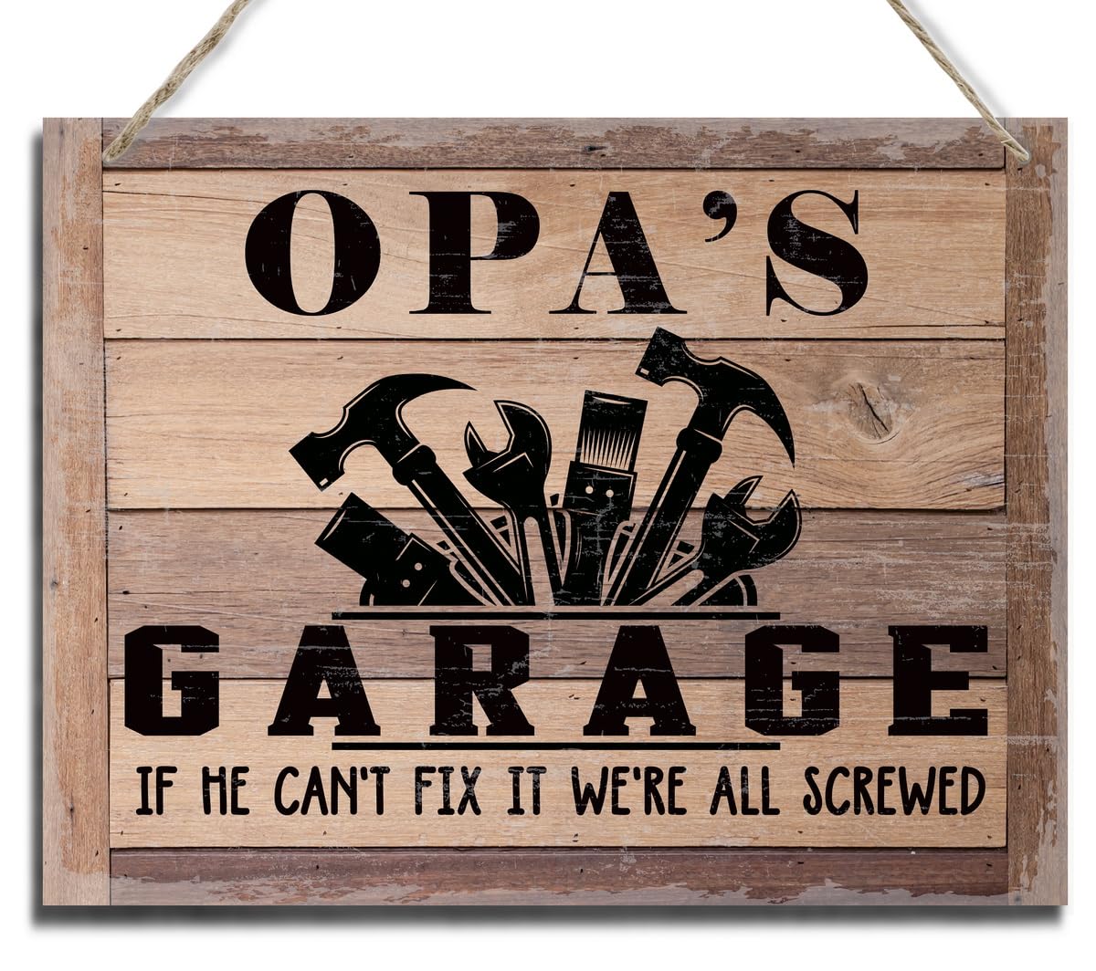 Hanging Wood Rustic Sign - Fathers Day Gift / Gifts for  Grandpas