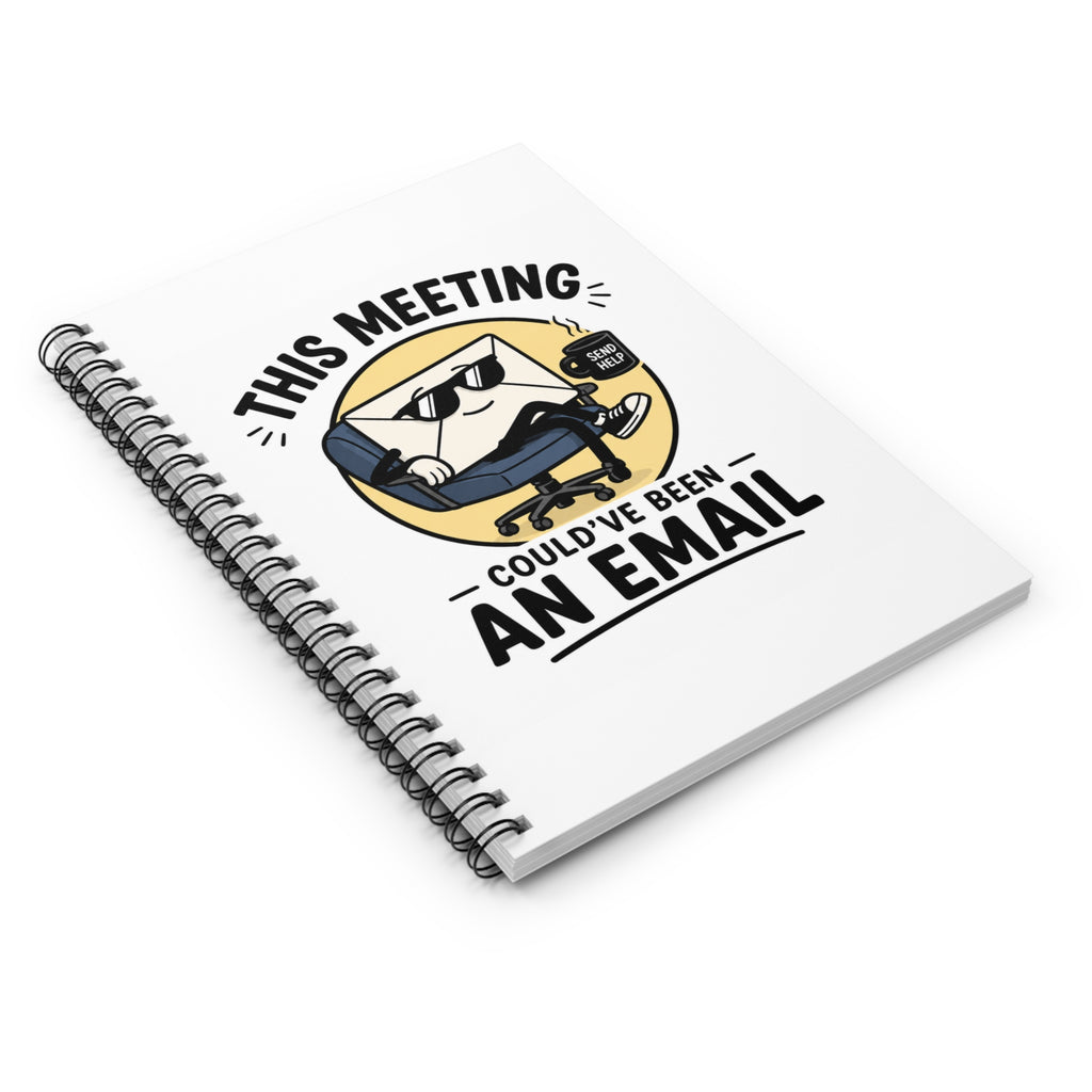 Spiral Notebook — "This Meeting Could've Been an Email" Funny Office Journal