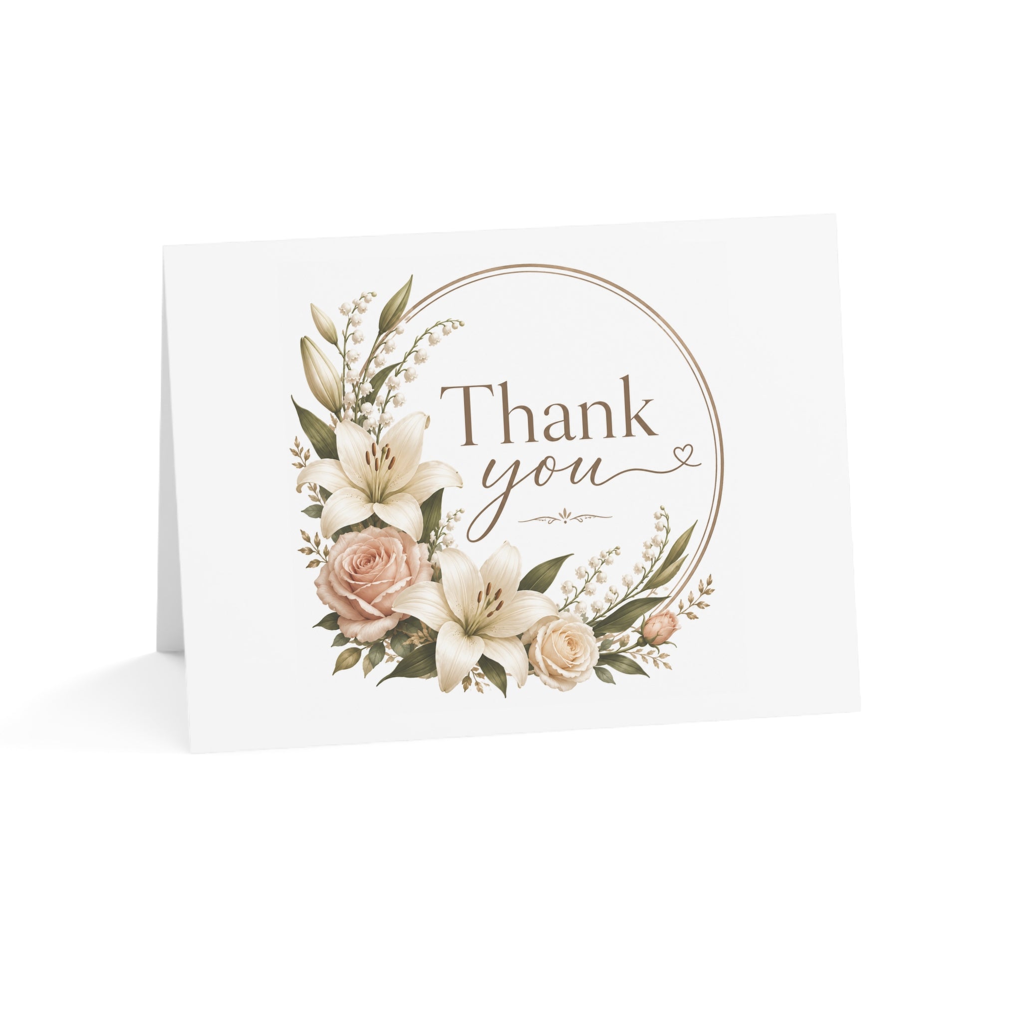 Thank You Floral Greeting Cards — Pack of 1, 10, 30 or 50