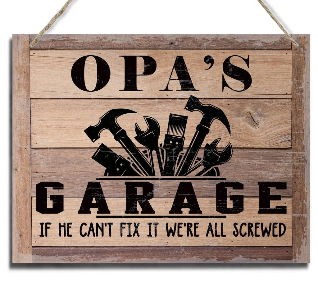 Hanging Wood Rustic Sign - Fathers Day Gift / Gifts for  Grandpas