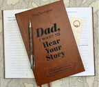 Retro Dad Story Leather Notebook